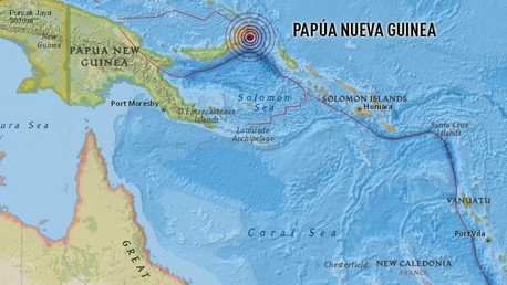 ﻿Un terremoto de magnitud 7,7 causa amenaza de tsunami en Papúa Nueva Guinea 