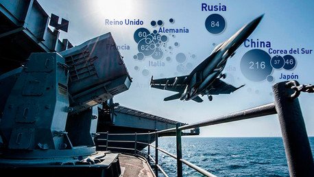 El verdadero 'tamaño' de los gastos militares de EE.UU., en un mapa