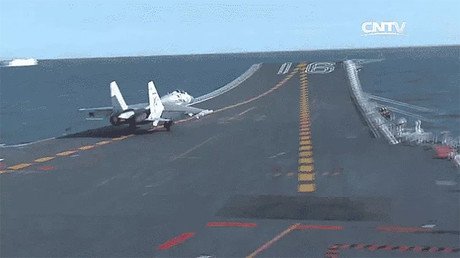 Poder marítimo: China exhibe la capacidad de su portaviones (video)