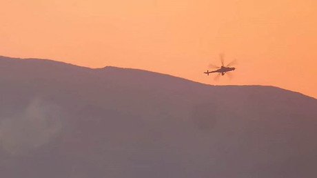 Fuerte video del derribo del helicóptero pilotado por soldados rusos en Siria