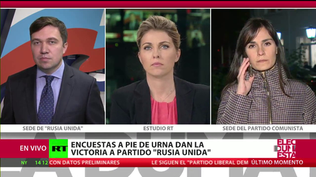 Partidos rusos reaccionan a los resultados a pie de urna en las elecciones parlamentarias