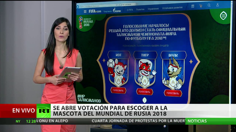 Arranca la votación para escoger a la mascota del mundial de fútbol de Rusia en 2018