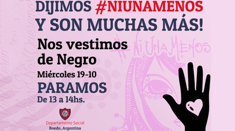 "Asesinadas por ser mujeres": Argentinas salen a la calle contra la violencia de género