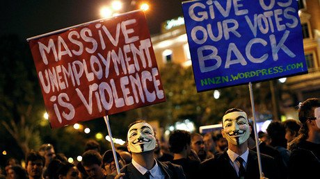 "Ante el Golpe de la Mafia, Democracia", movilización contra la investidura de Rajoy