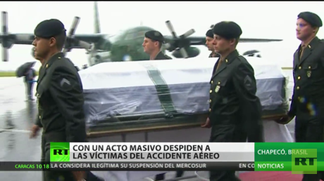 Brasil despide a las víctimas de la tragedia del Chapecoense