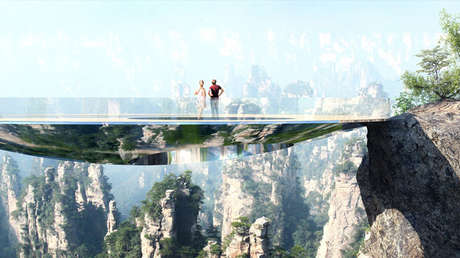 China construirá otro puente sobre un abismo y esta vez será 'invisible' (FOTOS)