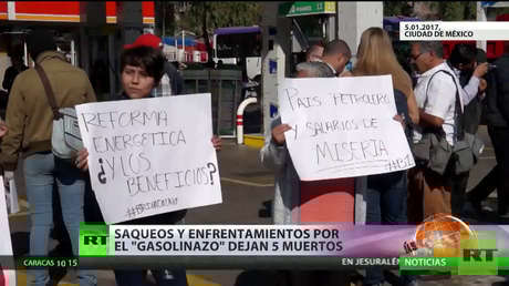 México: Saqueos y enfrentamientos por el 'gasolinazo' dejan 5 muertos