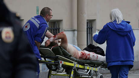 Las imágenes del horror en el metro de San Petersburgo