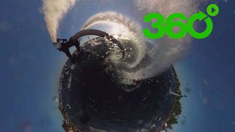 En 360º: El récord de Rusia de 'flyboard' en Fly Fest 2017