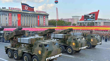 Un satélite capta decenas de tropas y piezas de artillería de Pionyang preparando un desfile