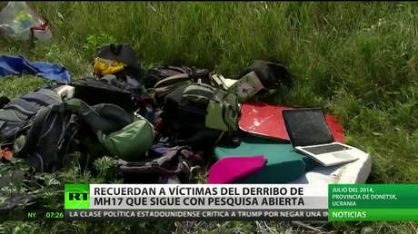 Recuerdan a víctimas del derribo del MH17, cuya pesquisa sigue abierta