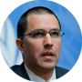 Jorge Arreaza, ministro de Relaciones Exteriores de Venezuela.
