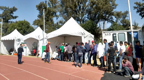 Así es el día a día de los migrantes de la caravana hacia EE.UU. en un albergue en Ciudad de México