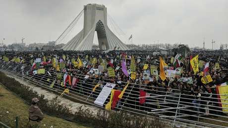 VIDEOS, FOTOS: El centro de Teherán se llena para conmemorar el 40.º aniversario de la Revolución Islámica