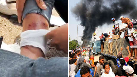 Hieren a fotógrafa chilena de un proyecto de RT durante enfrentamientos en la frontera colombo-venezolana