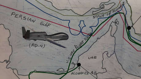 Canciller iraní: "El dron de EE.UU. derribado despegó desde los EAU en modo discreto y violó el espacio aéreo de Irán" (FOTOS)