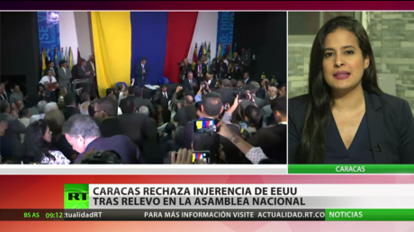 Caracas rechaza la injerencia de EE.UU. tras relevo en la Asamblea Nacional