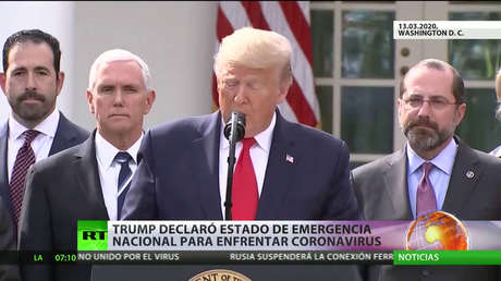 Trump declara el estado de emergencia nacional para enfrentar el coronavirus