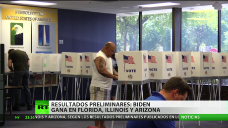 Resultados preliminares: Joe Biden se impone a Bernie Sanders en Florida, Illinois y Arizona