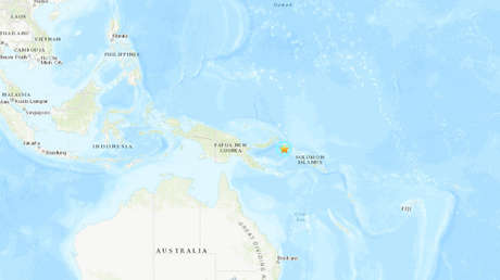Se registra un sismo de 6,3 frente a las costas de Papua Nueva Guinea