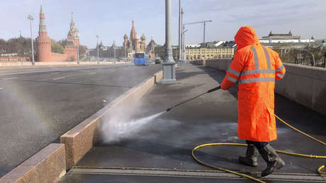 El Kremlin espera que Rusia alcance la meseta del covid-19 a mediados de mayo