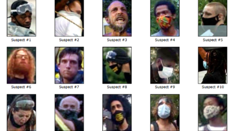 Trump difunde fotos de 15 sospechosos de vandalismo en Washington y vuelve a pedir para ellos 10 años de prisión