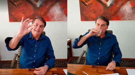 "Me estoy sintiendo muy bien": Bolsonaro publica un video tomando hidroxicloroquina tras su positivo por covid-19