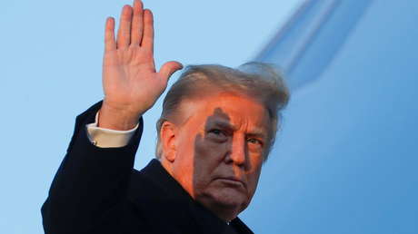 Trump en su discurso de despedida: pide "rezar por el éxito" de la Administración Biden y dice que unió al mundo frente a China