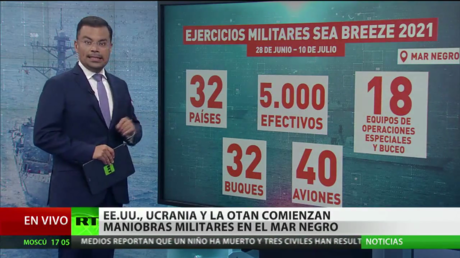EE.UU., Ucrania y la OTAN comienzan ejercicios militares en el mar Negro