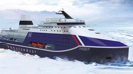 Rusia coloca la quilla del rompehielos más poderoso del mundo