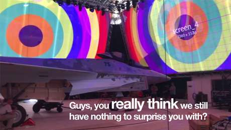 FOTO: La corporación rusa Rostec publica la imagen del morro de su nuevo avión de combate, que será presentado la próxima semana