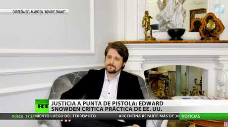 "Justicia a punto de pistola": Edward Snowden critica actuaciones de EE.UU.