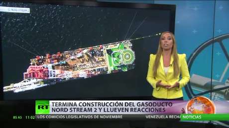 Termina la construcción del gasoducto Nord Stream 2 y llueven reacciones