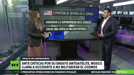 Moscú llama a Occidente a no militarizar el cosmos tras críticas por pruebas de un misil antisatélite