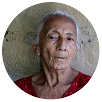 Santos Vito Mejía, sobreviviente.