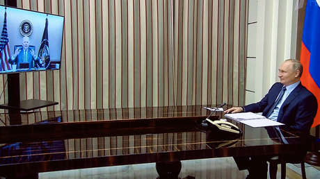 Finaliza la reunión virtual entre Putin y Biden