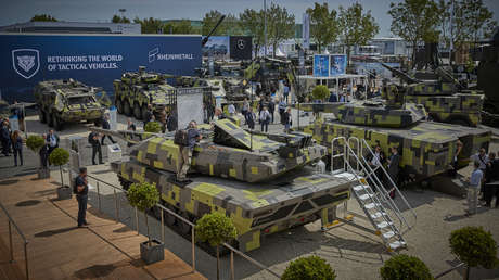Alemania presenta en la mayor feria europea de armas su carro de defensa aérea Skyranger 30, que promociona como el "mejor cañón de su calibre"