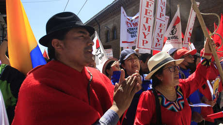 Ecuador debe seguir su propio camino, no el del FMI, si quiere arreglar sus problemas económicos y sociales, dice el líder indígena Leonidas Iza