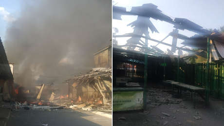 Un muerto tras un ataque ucraniano contra la estación ferroviaria de Donetsk (VIDEOS)