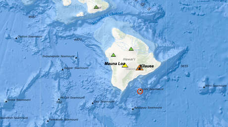 Volcán submarino frente a Hawái muestra signos de movimiento de magma y genera sismos