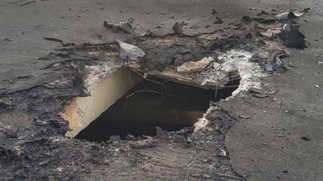 FOTOS: Un techo de la central nuclear de Zaporozhie es dañado por ataques ucranianos