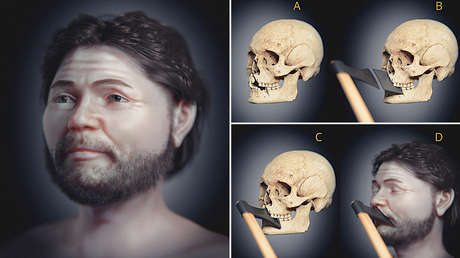 Reconstruyen el rostro de un guerrero medieval sueco con una terrible herida