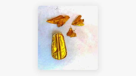 Hallan en Egipto momias con lenguas de oro (FOTOS)