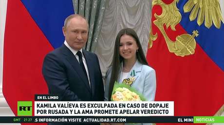 Kamila Valíeva es exculpada por RUSADA de cargos por dopaje y la AMA apela el veredicto