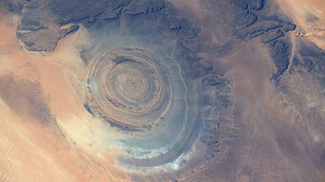 FOTOS: Captan 'el Ojo del Sáhara' desde la Estación Espacial Internacional