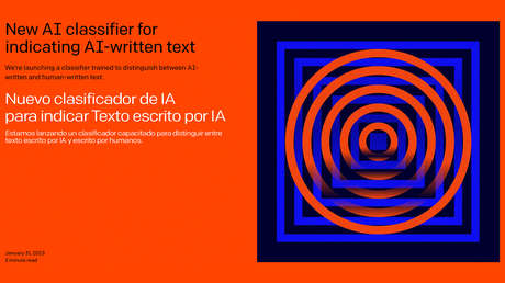 Creador de ChatGPT lanza una herramienta "imperfecta" para detectar textos generados por IA