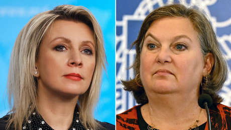 Zajárova a Nuland: "Ocúpese de los globos blancos y los ovnis"