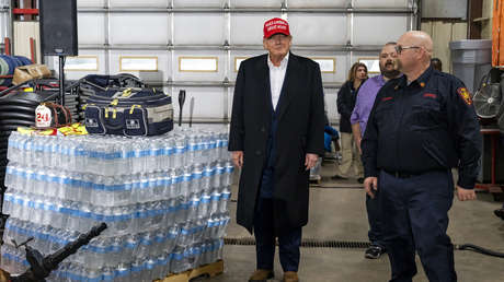 Trump vs Biden en Ohio: "Espero que cuando regrese de su gira por Ucrania le quede algo de dinero para East Palestine"