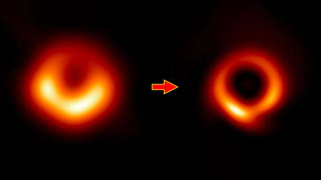 FOTOS: La inteligencia artificial añade más detalles a la icónica imagen de un agujero negro