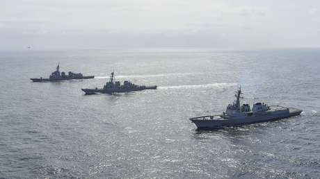 EE.UU., Corea del Sur y Japón realizan ejercicios militares conjuntos de defensa antimisiles